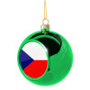 Green Christmas tree ornament ball 8cm