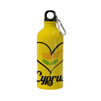 Cyprus flag, Water bottle 600ml