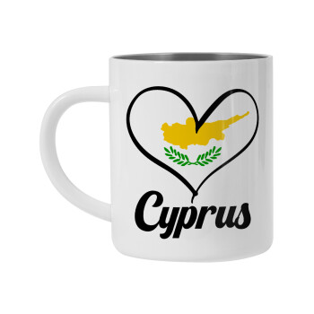 Cyprus flag, Mug Stainless steel double wall 300ml