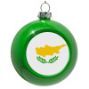 Green Christmas tree ornament bauble 8cm