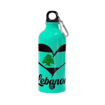 Lebanon flag, Water bottle 600ml