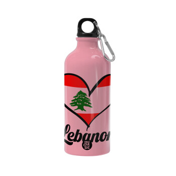 Lebanon flag, Water bottle 600ml