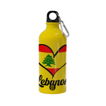 Lebanon flag, Water bottle 600ml