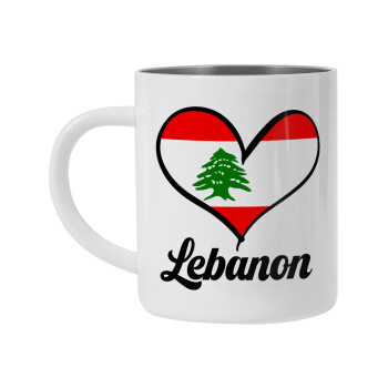 Lebanon flag, Mug Stainless steel double wall 300ml