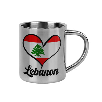 Lebanon flag, Mug Stainless steel double wall 300ml