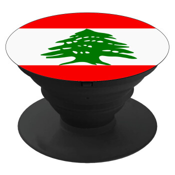 Lebanon flag, Phone Holders Stand  Black Hand-held Mobile Phone Holder