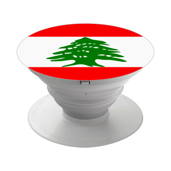 Lebanon flag, Phone Holders Stand  Λευκό Βάση Στήριξης Κινητού στο Χέρι