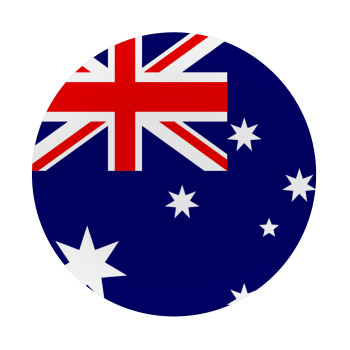 Australia flag, Mousepad Round 20cm