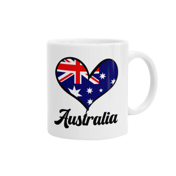 Australia flag, Ceramic coffee mug, 330ml (1pcs)