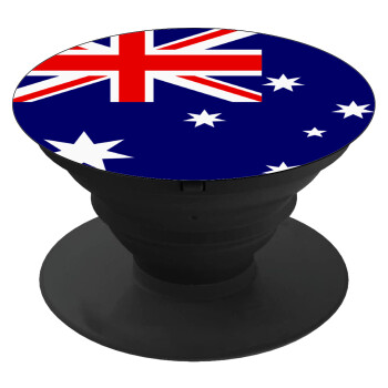 Australia flag, Phone Holders Stand  Black Hand-held Mobile Phone Holder