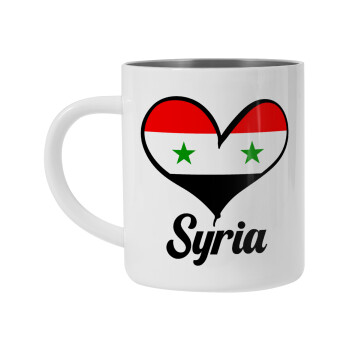 Syria flag, Mug Stainless steel double wall 300ml