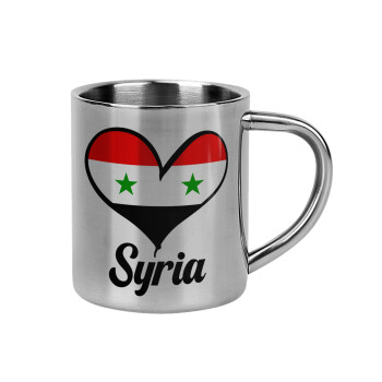 Syria flag, Mug Stainless steel double wall 300ml