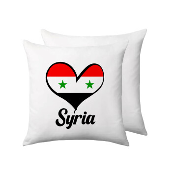 Syria flag, Sofa cushion 40x40cm includes filling