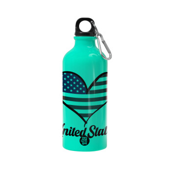 USA flag, Water bottle 600ml