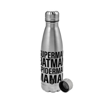 MAMAN, Metallic water bottle, stainless steel, 750ml