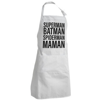 MAMAN, Adult Chef Apron (with sliders and 2 pockets)