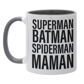 MAMAN, Mug colored grey, ceramic, 330ml