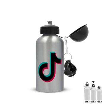 tik tok, Metallic water jug, Silver, aluminum 500ml