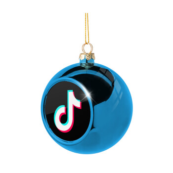 tik tok, Χριστουγεννιάτικη μπάλα δένδρου Μπλε 8cm