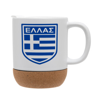 Hellas, Ceramic coffee mug Cork (MAT), 330ml (1pcs)