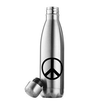 Peace, Inox (Stainless steel) double-walled metal mug, 500ml