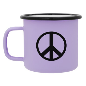 Peace, Κούπα Μεταλλική εμαγιέ ΜΑΤ Light Pastel Purple 360ml