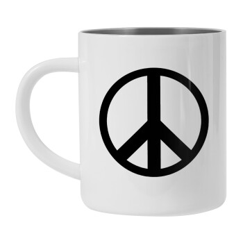 Peace, Mug Stainless steel double wall 450ml