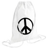 Backpack pouch GYMBAG white (28x40cm)