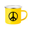 Yellow Enamel Metallic Cup 360ml