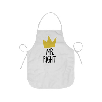 Mr right, Chef Apron Short Full Length Adult (63x75cm)