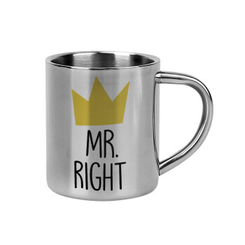 Mr right, Mug Stainless steel double wall 300ml