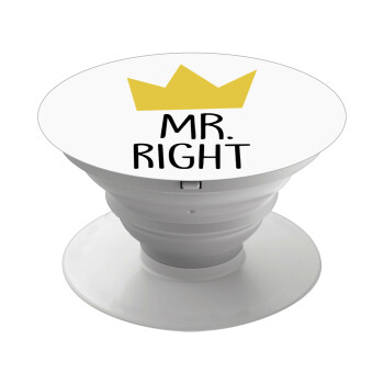 Mr right, Phone Holders Stand  White Hand-held Mobile Phone Holder