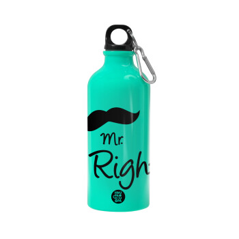 Mr right Mustache, Water bottle 600ml