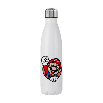 Super mario win, Μεταλλικό παγούρι θερμός (Stainless steel), διπλού τοιχώματος, 750ml