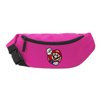 Super mario win, Unisex waist bag (banana) in PINK color with 2 pockets