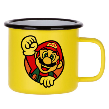 Super mario win, Metallic enamel MATT Yellow cup 360ml