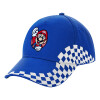 Adult Ultimate BLUE RACING Cap, (100% COTTON DRILL, ADULT, UNISEX, ONE SIZE)