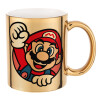 Mug ceramic, gold mirror, 330ml