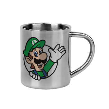 Super mario Luigi win, Mug Stainless steel double wall 300ml
