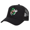 Trucker Hat with Mesh, Black, (COTTON, KIDS, UNISEX, ONE SIZE)