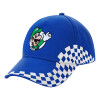 Adult Ultimate BLUE RACING Cap, (100% COTTON DRILL, ADULT, UNISEX, ONE SIZE)