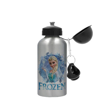Frozen Elsa, Metallic water jug, Silver, aluminum 500ml