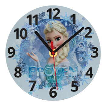 Frozen Elsa, Ρολόι τοίχου γυάλινο (20cm)