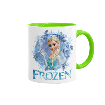 Frozen Elsa, Mug colored light green, ceramic, 330ml