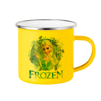 Frozen Elsa, Yellow Enamel Metallic Cup 360ml