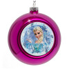 Purple Christmas tree ornament bauble 8cm