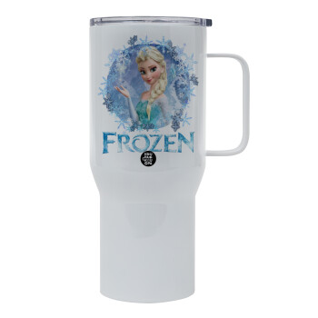 Frozen Elsa, Mega Stainless steel Tumbler with lid, double wall 750L