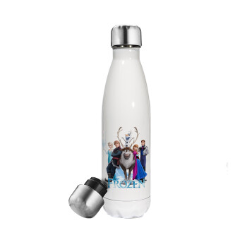 Frozen, Metal mug thermos White (Stainless steel), double wall, 500ml