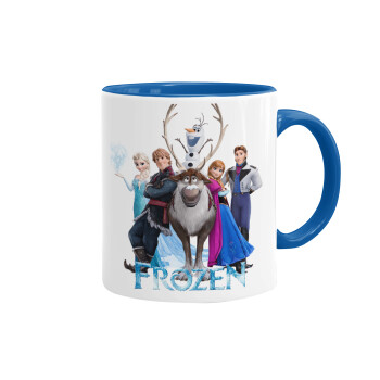 Frozen, Mug colored blue, ceramic, 330ml