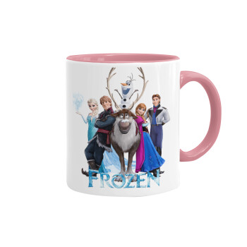 Frozen, Mug colored pink, ceramic, 330ml